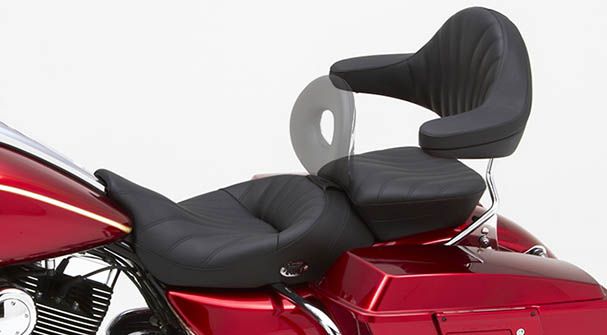 Adjustable Sissy Bar Passenger Backrest W/ Pad For Harley Touring Models 2009+ 