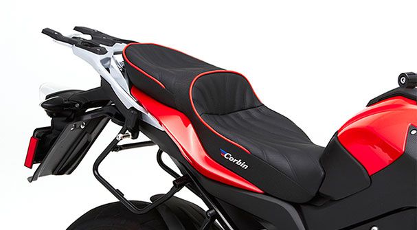 BLACK & WHITE CUSTOM FITS BMW S 1000 XR 15-16 DUAL LEATHER SEAT COVER