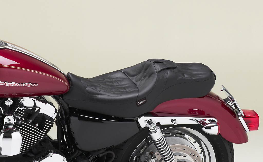 For Harley Davidson Sportster 1200 Custom Motorcycle Passenger Single Solo  Seat