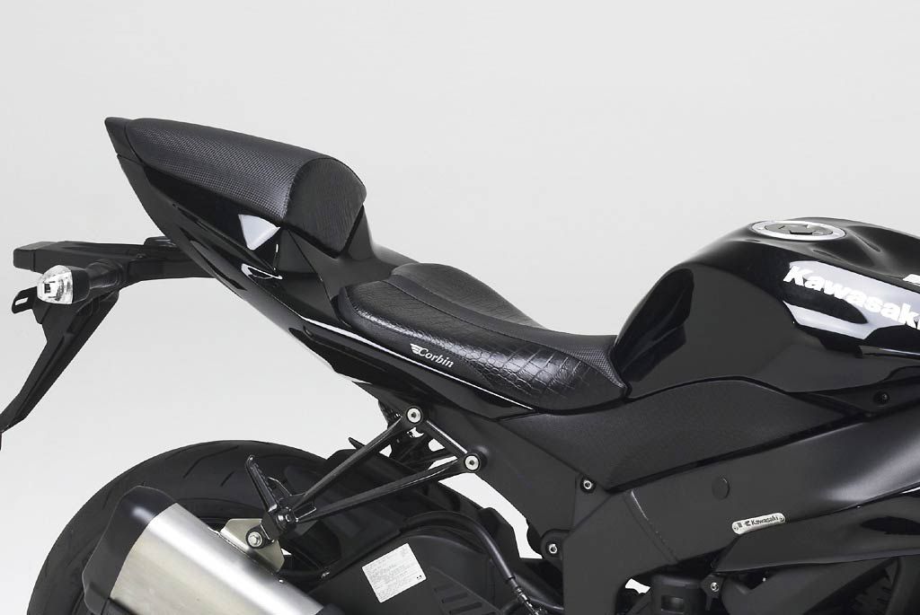 Black Front Rider Driver Seat Pillion Cushion For Kawasaki ZX6R ZX636 2009-2014 