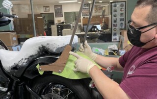 BMW R18 Vince The Wizard working on new Sissy bar