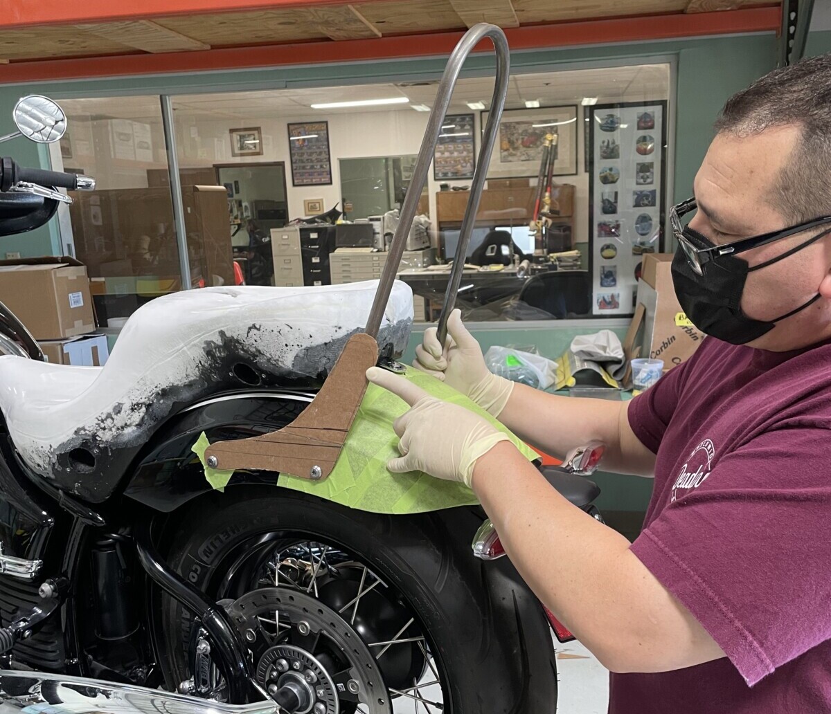 BMW R18 Vince The Wizard working on new Sissy bar