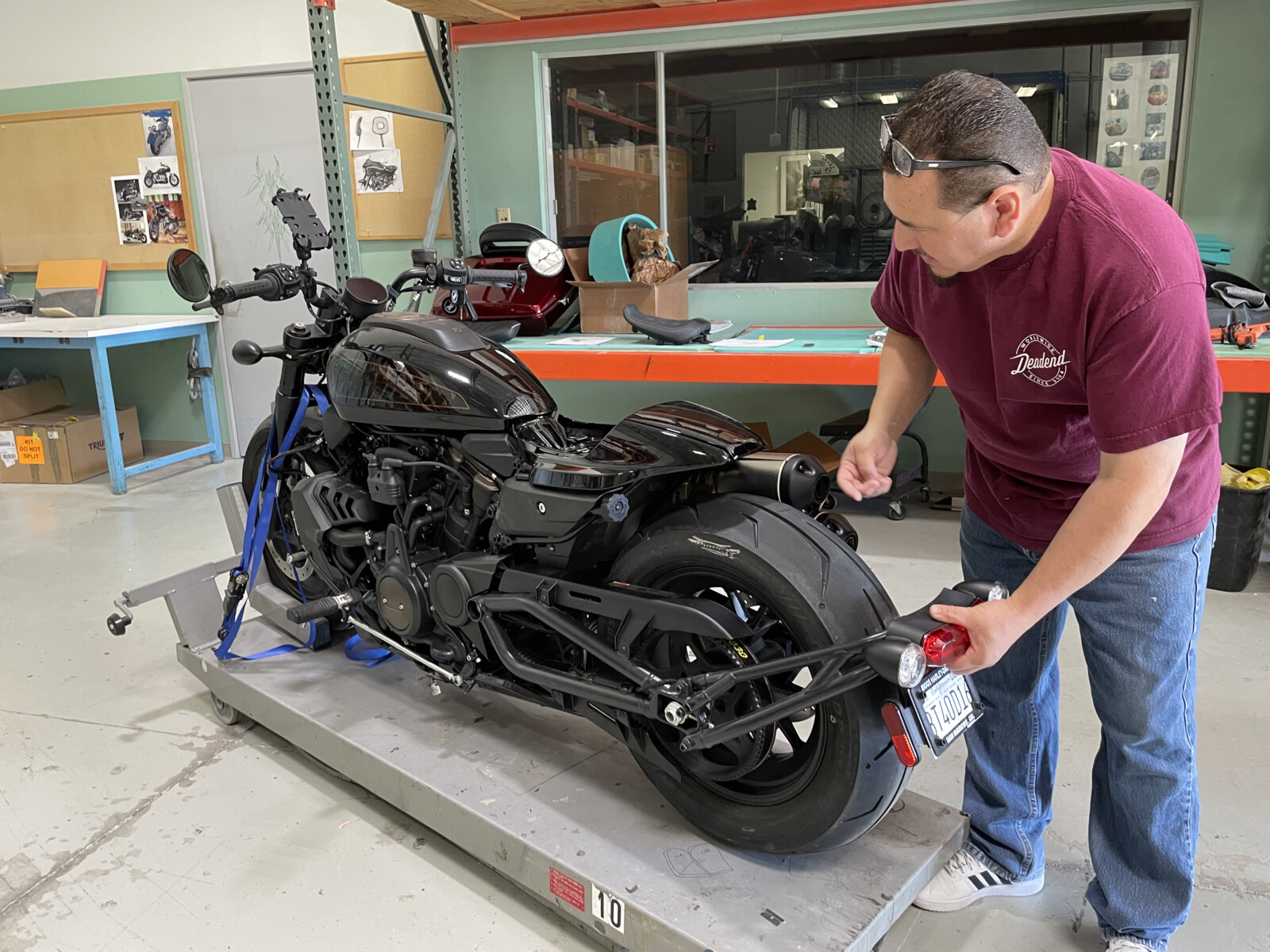 Vince working on HD 1250 Sportster S
